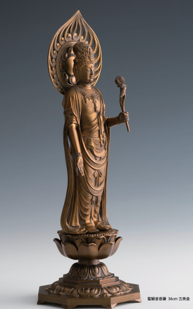 【銀雅堂】 聖觀音菩薩 (古美金) - 36CM | Gingado Holy Kannon Bodhisattva - 36CM