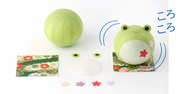 和紙青蛙不倒翁DIY套裝(附指引圖)| Washi Korokoro Frog Craft Kit