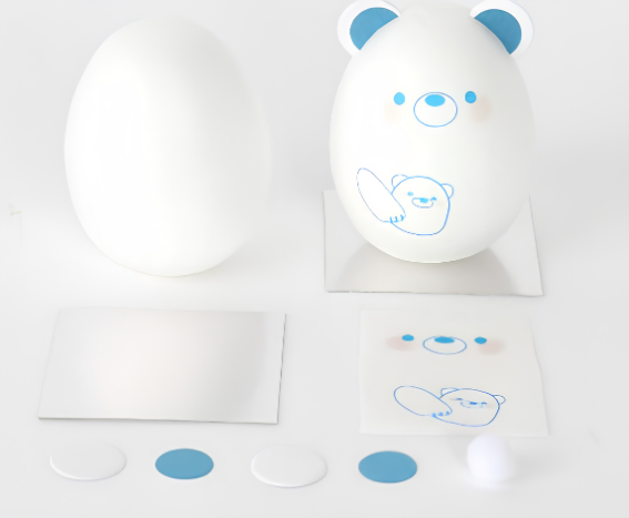 和紙 北極熊 不倒翁DIY套裝(附指引圖)| Washi Korokoro Polar Bear Craft Kit