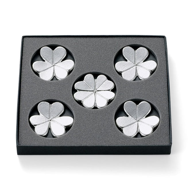 【能作NOUSAKU】 心型三/四葉草筷子座組合- 5入 | Nousaku Chopstick Rest - KATABAMI Set of 5