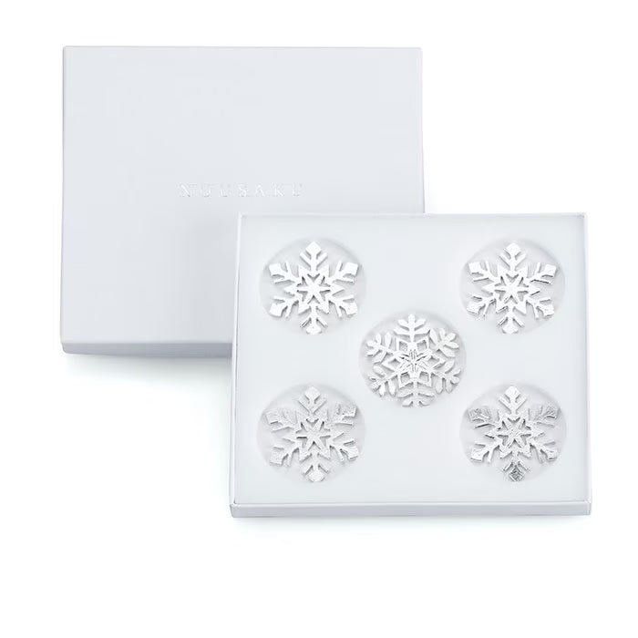 【能作NOUSAKU】純錫雪花筷子座 - 5入 | Nousaku Chopstick Rest - Tin Crystal - Set of 5