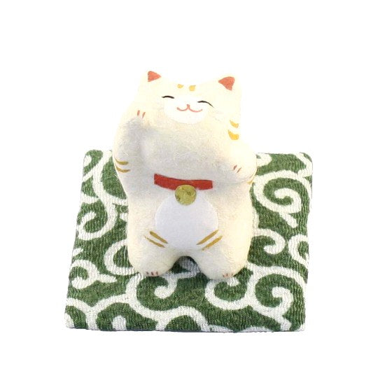 RYUKODO 迷你和紙招財貓(迷你)| Ryukodo Mini Washi Lucky Cat
