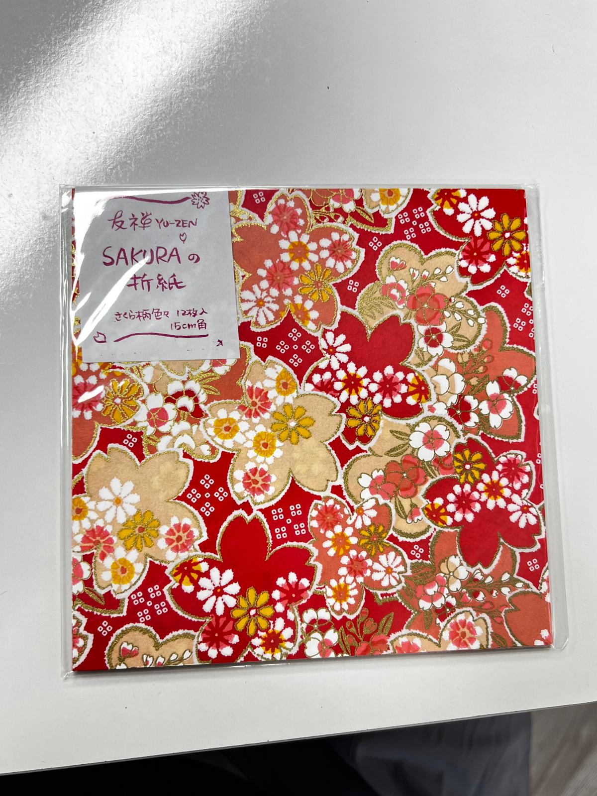 友禅 Sakura 折紙 | Washi Sakura Origami Paper