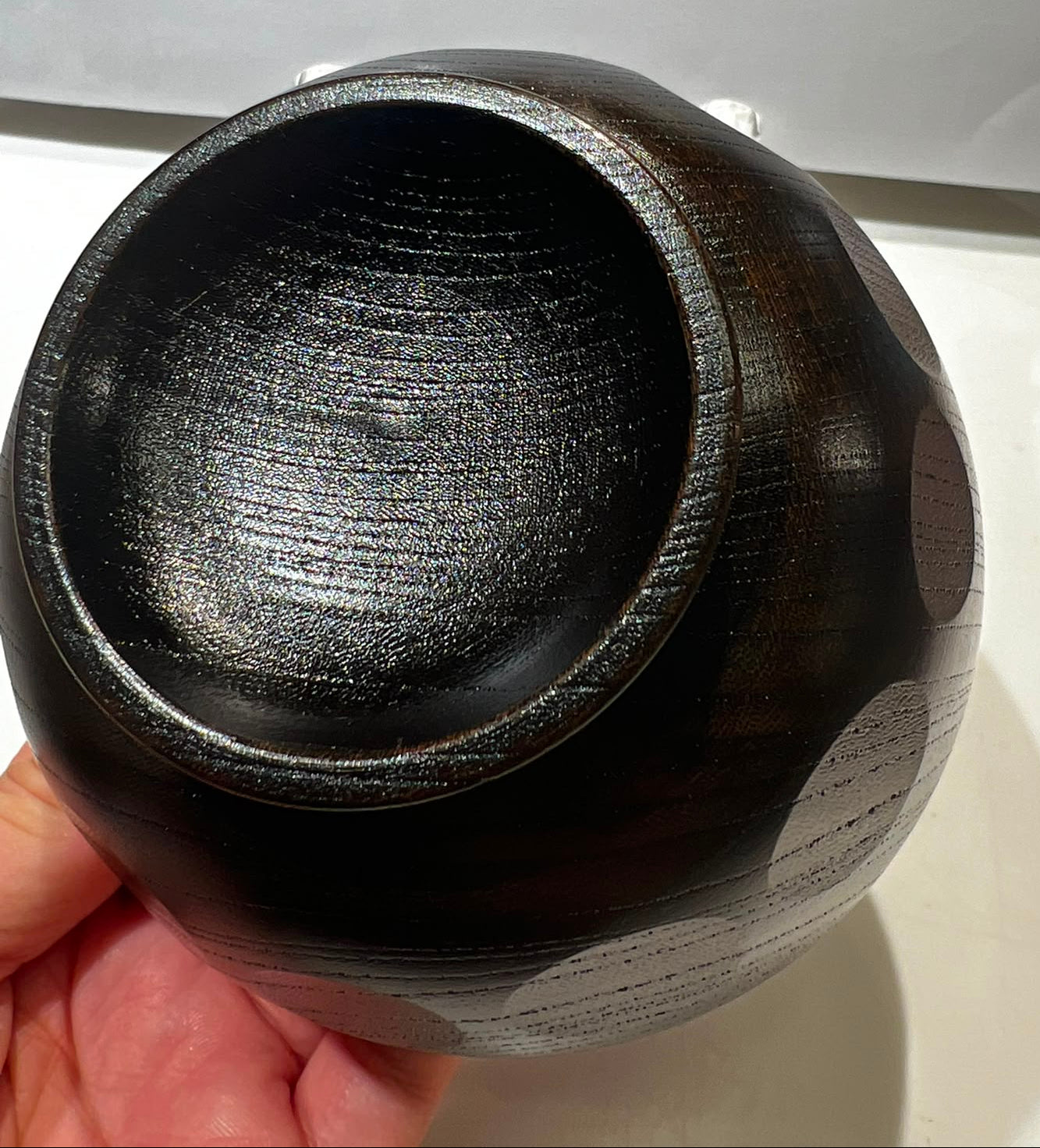 漆器木紋碗 | Lacquerware Wood Grain Bowl