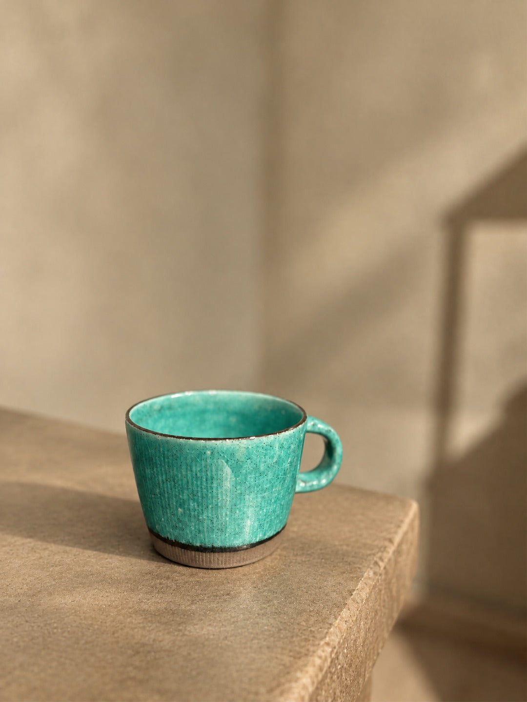 美濃燒 綠松石色/橄欖綠色馬克杯 | Mino Ware Turquoise / Olive Green Mug