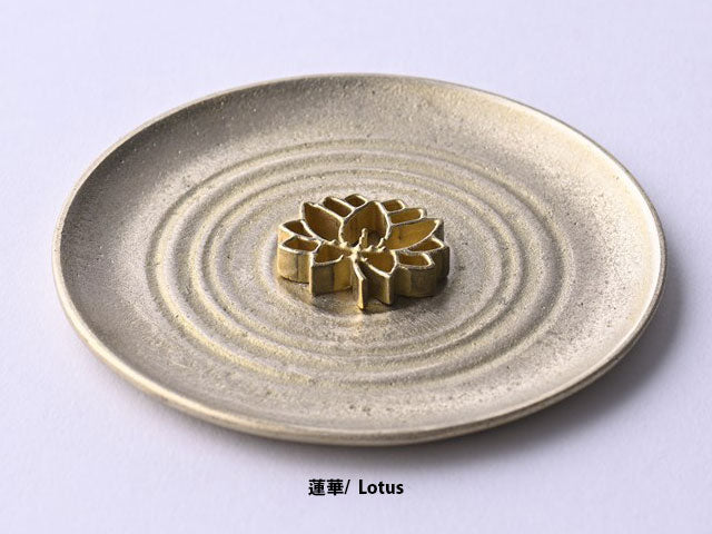 【銀雅堂】香立 蓮華 (連碟) | Gingado Lotus Incense Holder (with Plates)