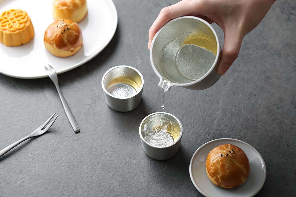 【能作NOUSAKU】金色月光酒器組 | Nousaku Sakeware Set - Moon (Gold)