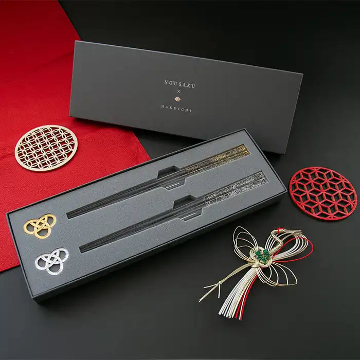 【能作NOUSAKU x HAKUICHI】永結同心喜筷禮盒| Nousaku Chopstick Set - Celebration