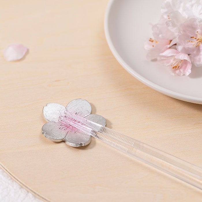 【能作NOUSAKU】淡櫻櫻花筷架組- 2入 | Nousaku Chopstick Rest - Sakura - Set of 2
