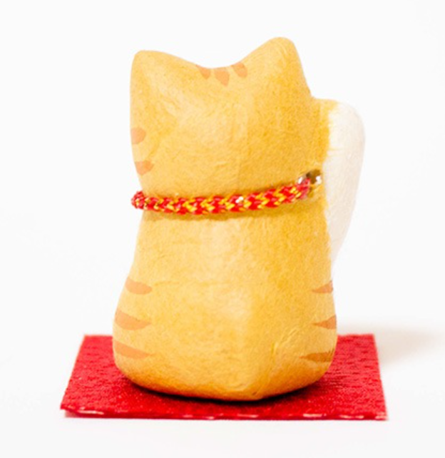 RYUKODO 日本和紙微笑招財貓（迷你） | RYUKODO Washi Smiling Lucky Cat (Mini)