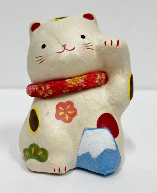 RYUKODO 和紙富士山招財貓 | Ryukodo Washi Mount Fuji Lucky Cat