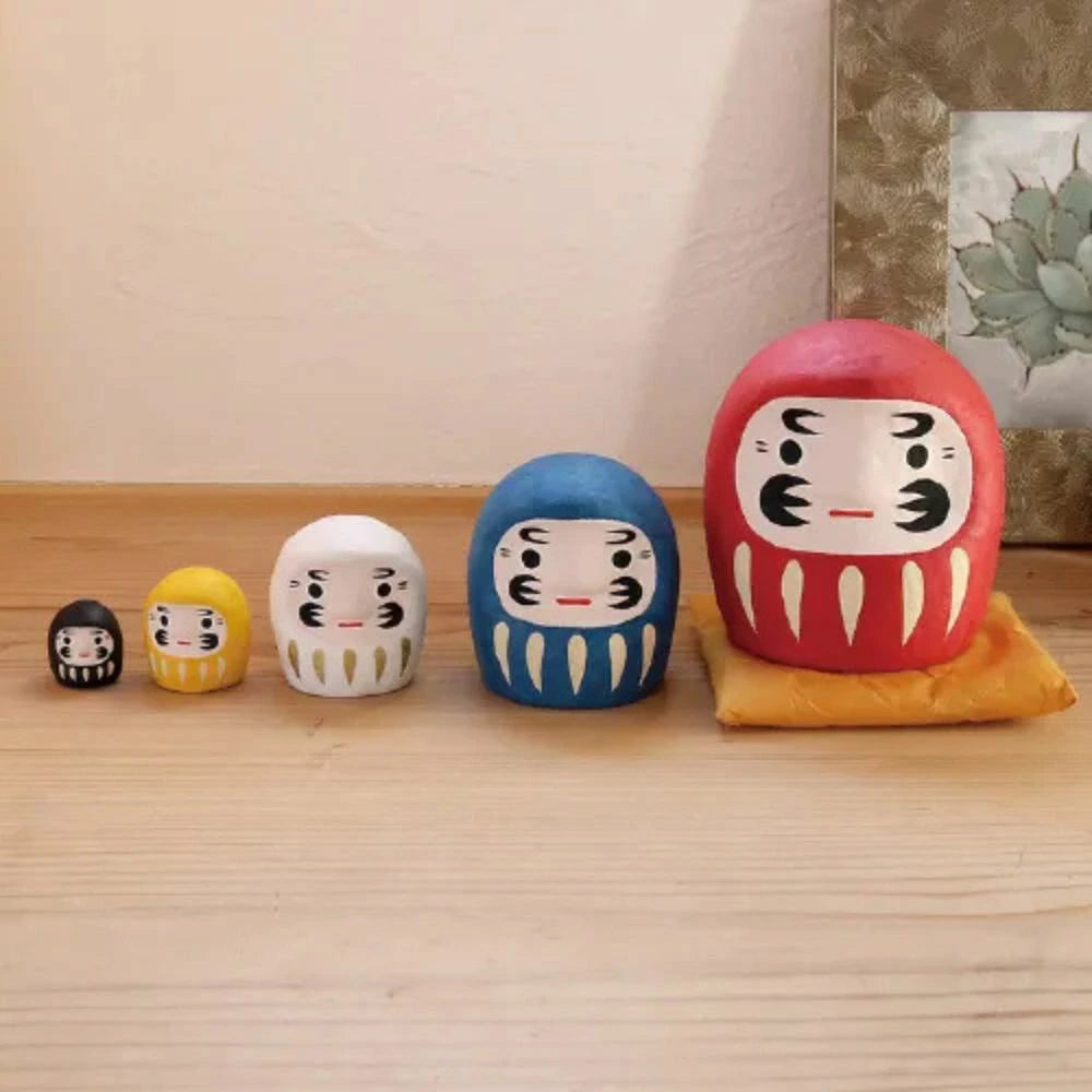 張子達摩套娃娃(五色) | Japanese Hariko Daruma Nesting Doll (5 colours)