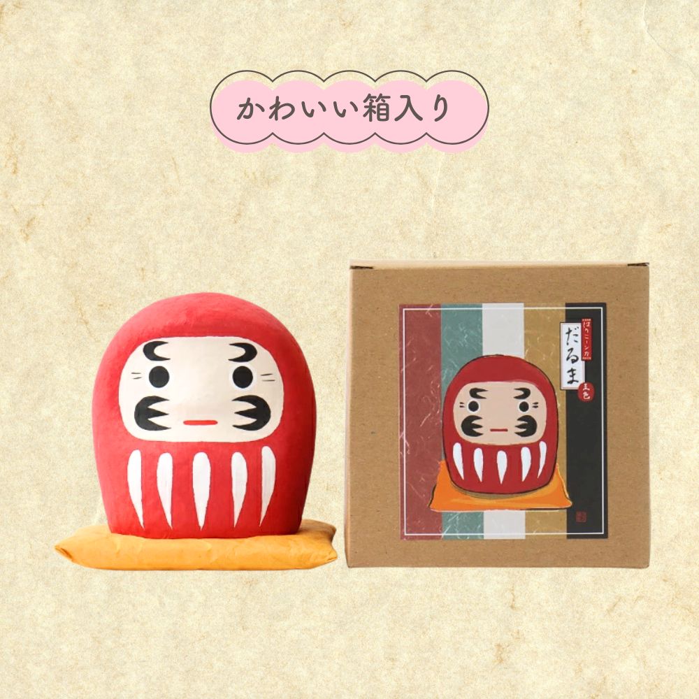 張子達摩套娃娃(五色) | Japanese Hariko Daruma Nesting Doll (5 colours)