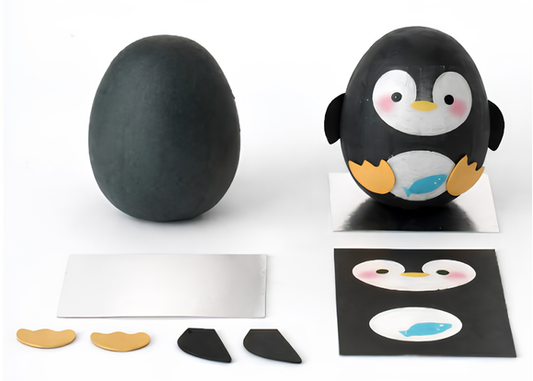 和紙 企鵝 不倒翁DIY套裝（附指引圖）| Washi Korokoro Penguin Craft Kit
