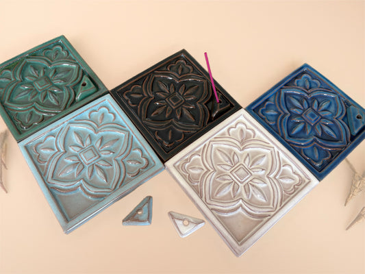 <TSUCHIZA> 瓦。古董瓷磚香盤 | <TSUCHIZA> 瓦 Antique Tile Incense Plate