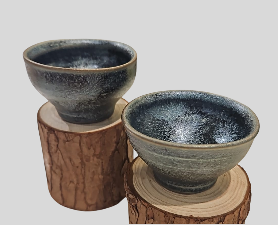 越前燒鐵釉清酒杯 | Echizen ware iron-glazed sake cup