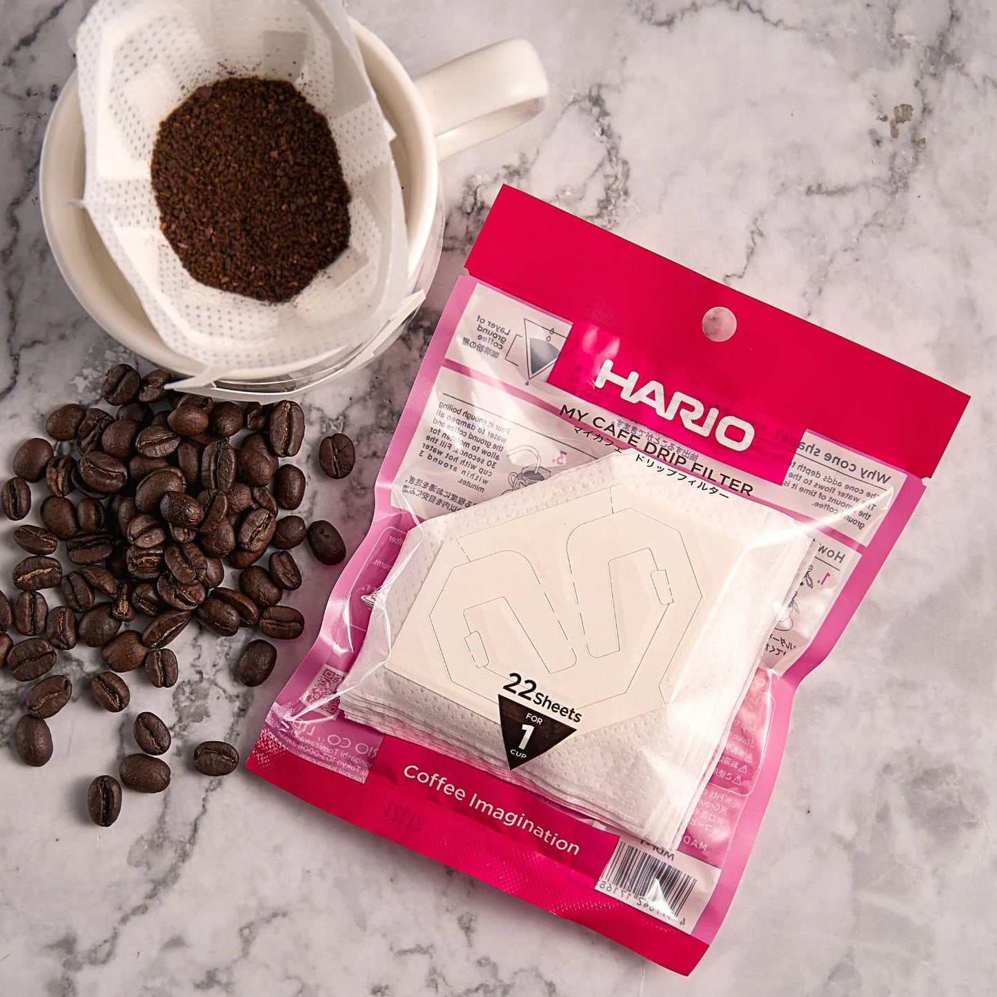 【HARIO】HARIO 掛耳式咖啡濾紙 (22張) | HARIO My Cafe Drip Filter (22 Sheets)