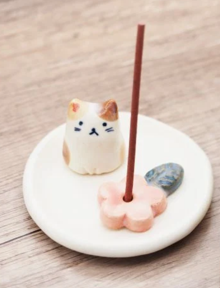 作舍 小花貓香立 | Craftman House Little Cat Incense Holder