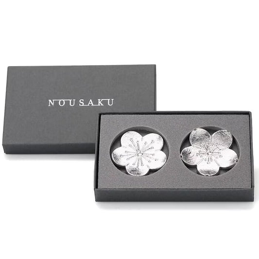 【能作NOUSAKU】雙花筷子座 | Nousaku Chopstick Rest Set - Japanese Flowers