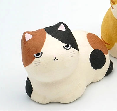 RYUKODO 調皮「Boss 貓」和紙擺設 | RYUKODO Boss Cat Washi Figurine