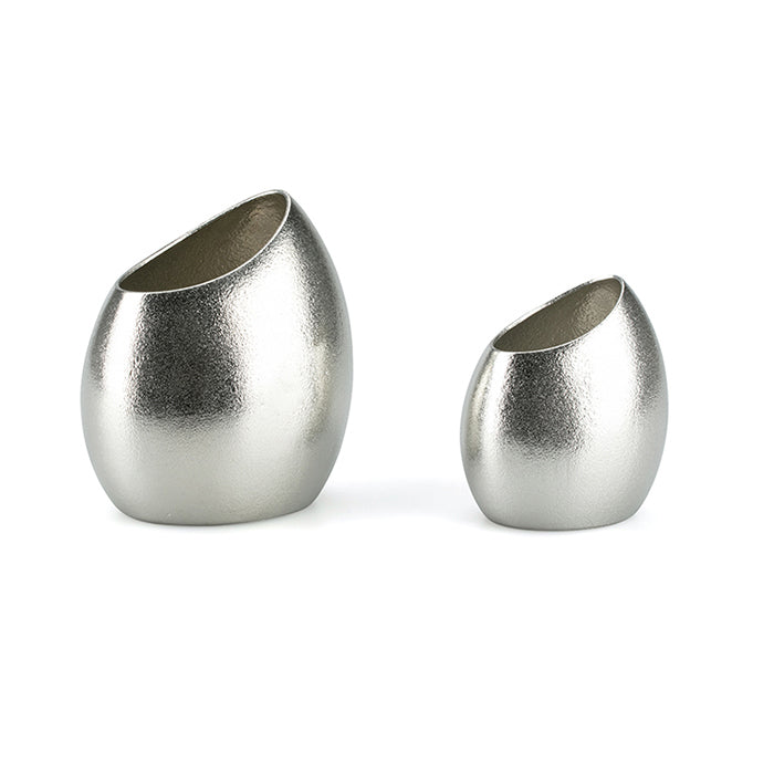 純錫蠶繭花器(小) |能作 - 繭（小）