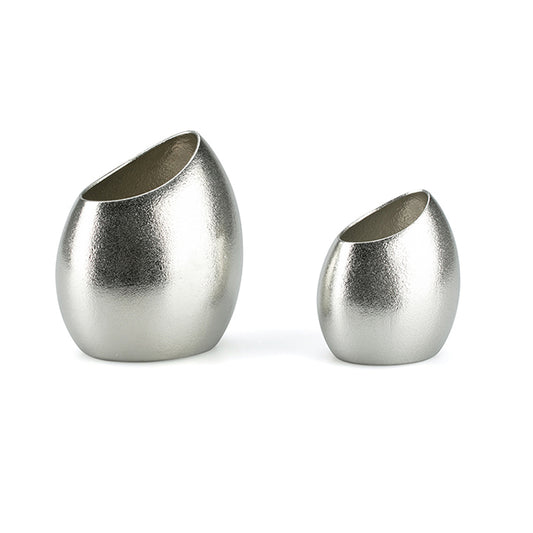 純錫蠶繭花器(小) |能作 - 繭（小）