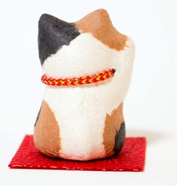 RYUKODO 日本和紙微笑招財貓（迷你） | RYUKODO Washi Smiling Lucky Cat (Mini)