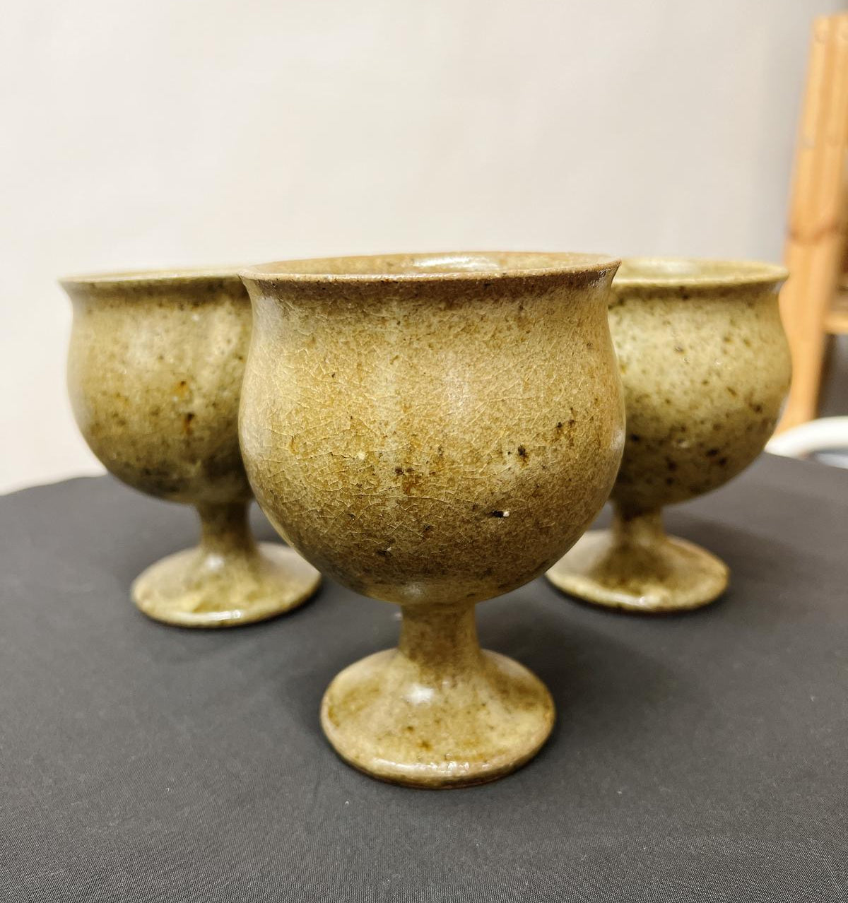 樂久登窯 球型酒杯(細) - 土 | Rakutogama Globlet Wine Glass  (S)