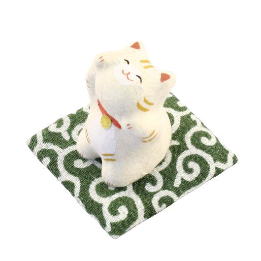 RYUKODO 迷你和紙招財貓（迷你）| Ryukodo Mini Washi Lucky Cat
