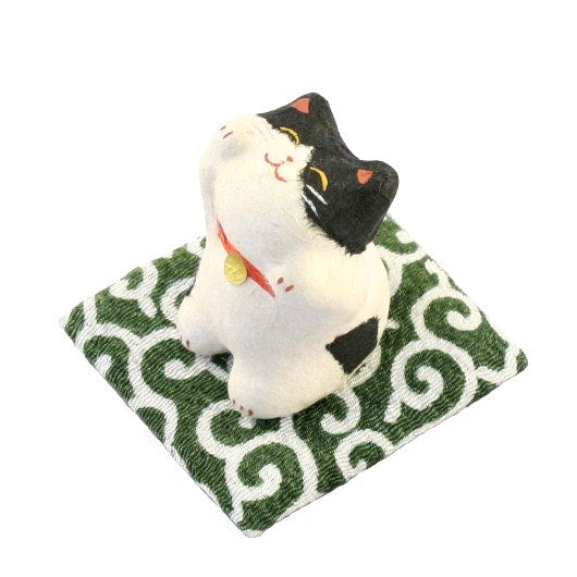 RYUKODO 迷你和紙招財貓（迷你）| Ryukodo Mini Washi Lucky Cat