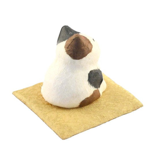 RYUKODO 和紙金運招財貓| Ryukodo Red&White Washi Lucky Cat (Mini)