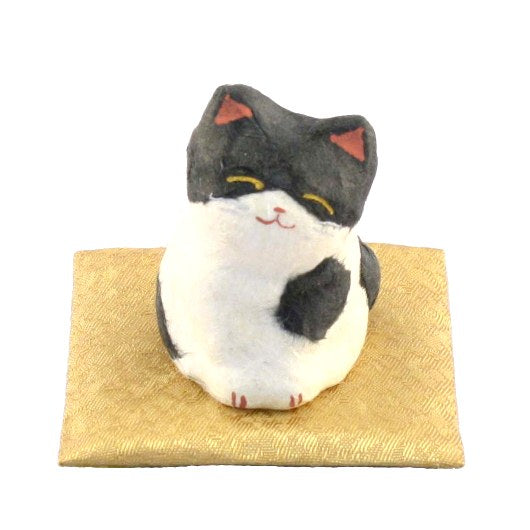 RYUKODO 和紙金運招財貓| Ryukodo Red&White Washi Lucky Cat (Mini)