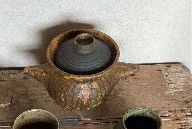 樂久登窯  土煱 直耳(炊飯型) | Rakutogama Rice Pot
