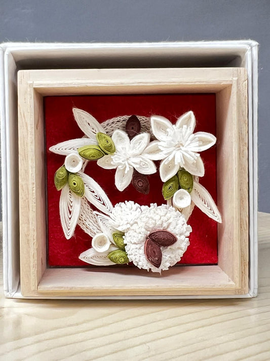 和紙縁起物細工 聖－クリスマス－（雅恵） Washi Craft Christmas (Miyabie)