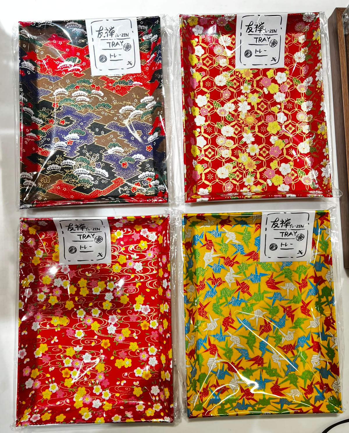 友禅和紙 長方形收納盤(大) | Yu-Zen Washi Rectangle Tray (L)
