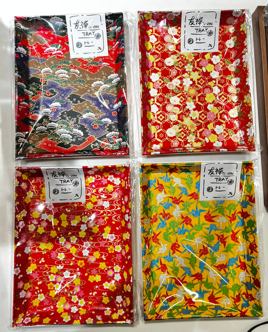 友禅和紙 長方形收納盤(大) | Yu-Zen Washi Rectangle Tray (L)