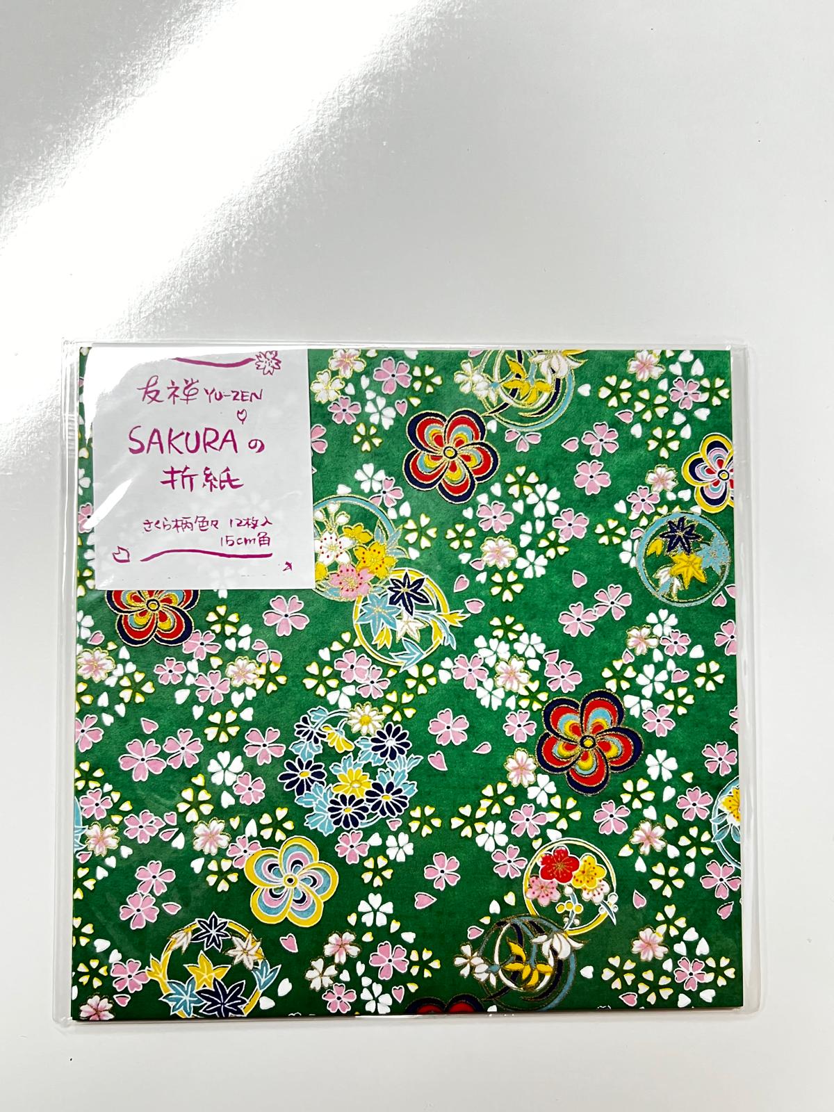 友禅 Sakura 折紙 | Washi Sakura Origami Paper