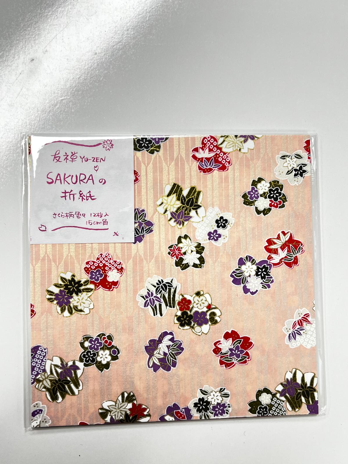 友禅 Sakura 折紙 | Washi Sakura Origami Paper