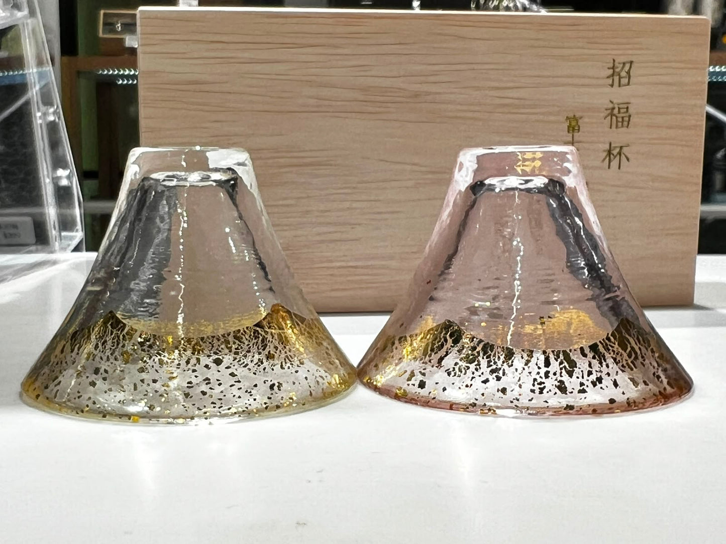 招福金箔清酒杯 (一對) | Gold Leaf Sake Cup (Pair)