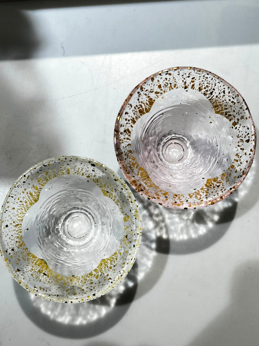 招福金箔清酒杯 (一對) | Gold Leaf Sake Cup (Pair)