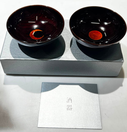 觀月金漆器清酒杯套裝 | Moon Lacquerware Sake Set