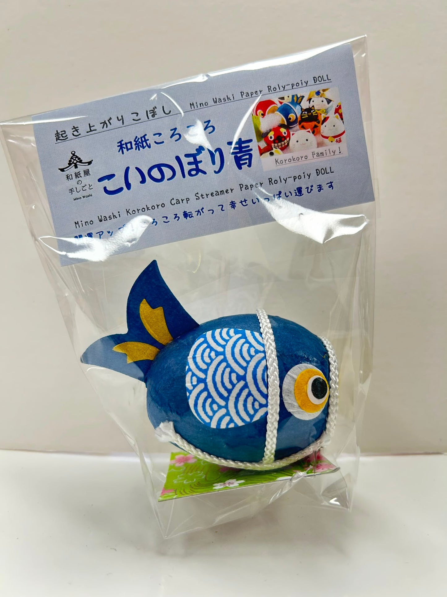 美濃和紙不倒翁鯉魚娃娃 | Mino Washi Paper Roly-poly Doll