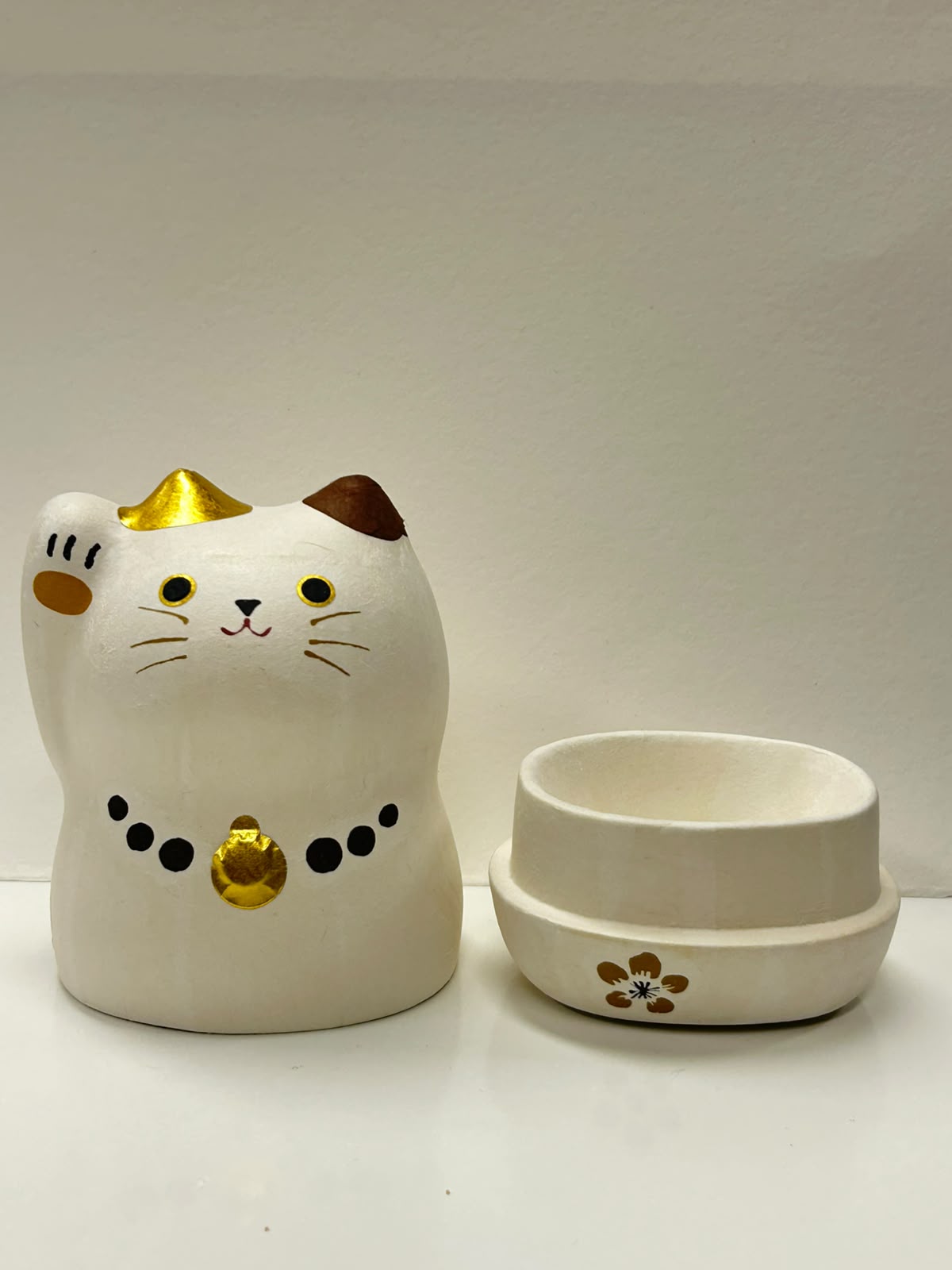 美濃和紙包陶瓷招財貓（大）| Mino Washi Wrapped Ceremic Maneki (L)