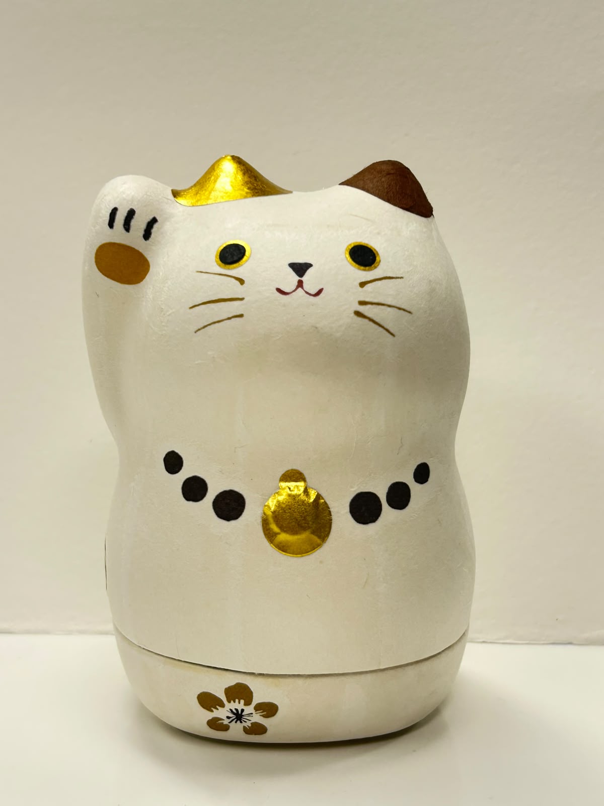 美濃和紙包陶瓷招財貓（大）| Mino Washi Wrapped Ceremic Maneki (L)