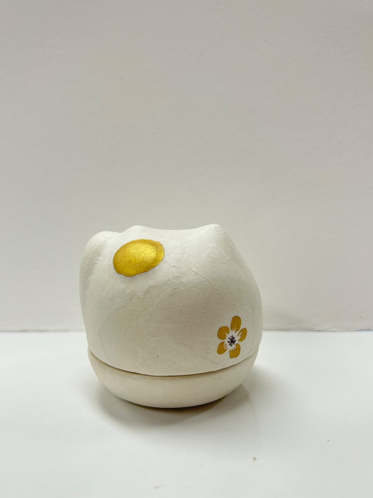 美濃和紙包陶瓷美濃招財貓頭鷹（中）| Mino Washi Wrapped Ceremic Lucky Owl (M)