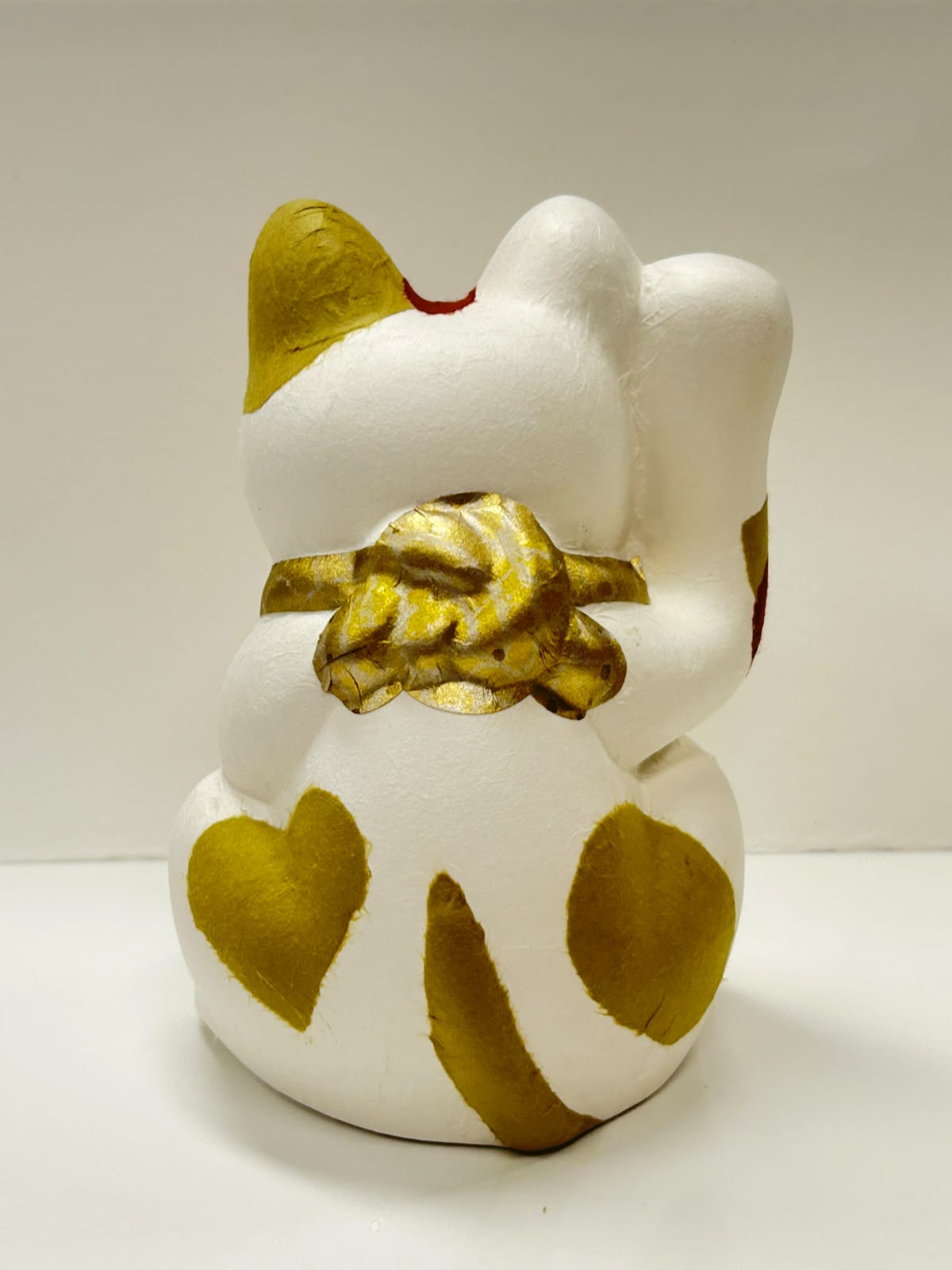 美濃和紙手貼包陶瓷人形招財貓（大）| Mino Washi Hand-Wrapped Ceremic Lucky Cat (L)