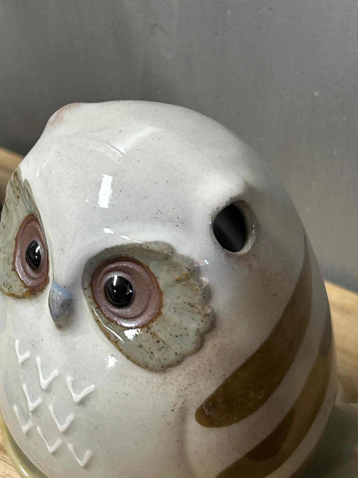 貓頭鷹陶瓷線香座 | Owl Ceramic Incense Stand