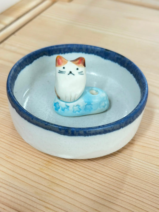 作舍 香立 & 花器 (貓) | Craftman House Incense Holder & Flower Vase (Cat)