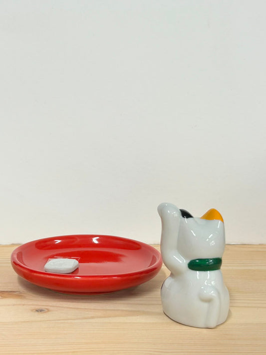 作舍 三花招財貓香立。| Craftman House Lucky Cat Incense Holder