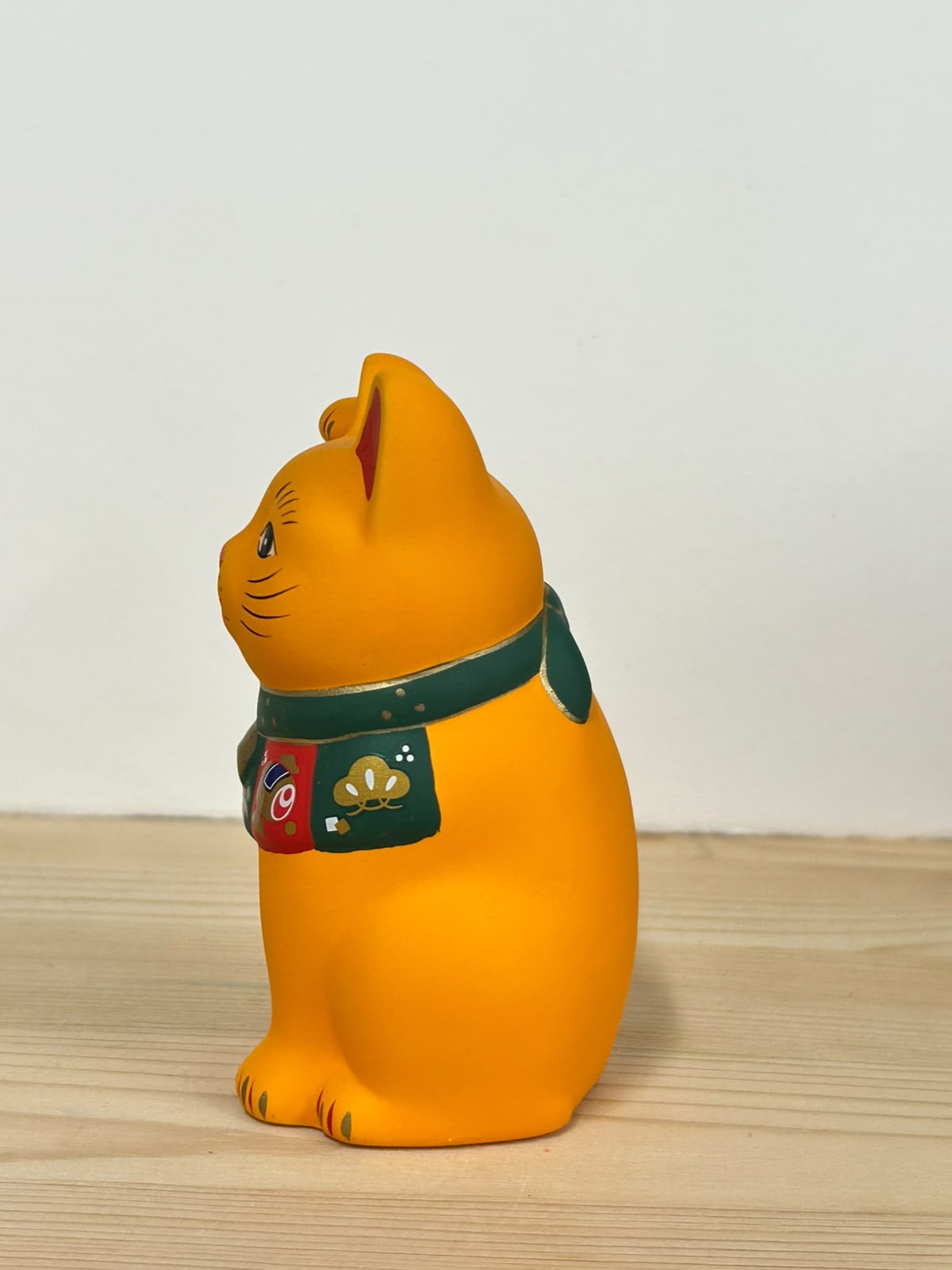 藥師山招財貓（黃/小） | FUKUZUKUSHI MANEKINECO Lucky Cat (Yellow/Small)